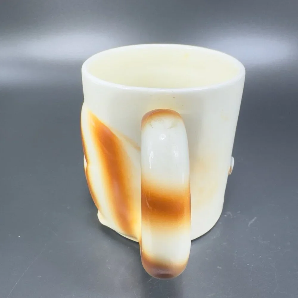 Quon Quon QQ Japan Ceramic Coffee Mug Cup‎ Kitty Cat Shaped With Mouse Mug Cup